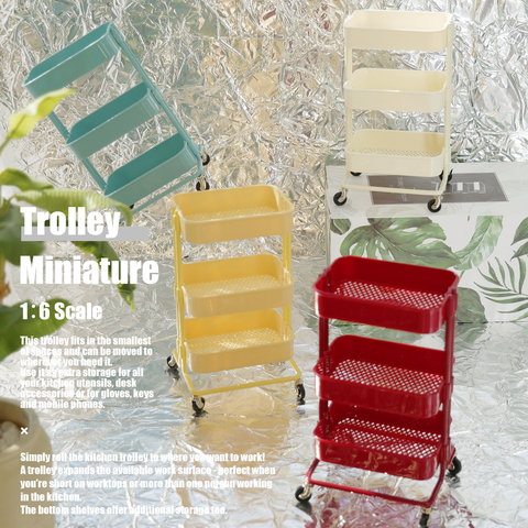 1/6 doll house model furniture accessories mini model  Special trolley ► Photo 1/6