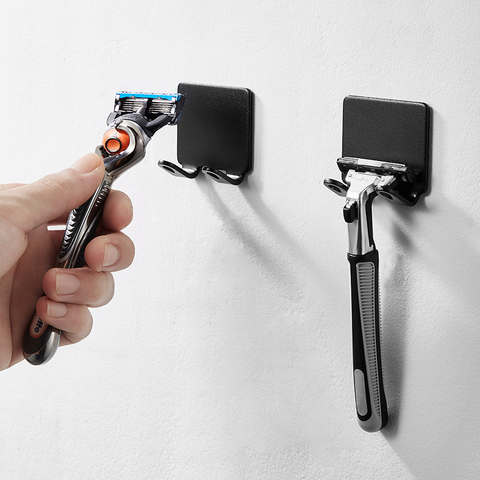 1Pcs Nordic Style Men Shaver Shelf 3Colors Space Aluminum Punch Free  Storage Hook Bathroom Accessories Multi Purpose ► Photo 1/6