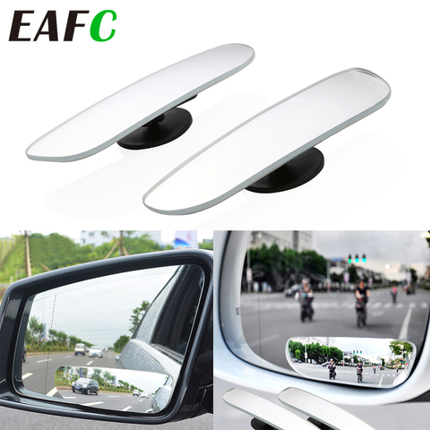 2pcs Car Mirror 360 Degree Wide Angle Convex Blind Spot Mirror Parking Auto Motorcycle Rear View Adjustable Mirror Accessories ► Photo 1/6