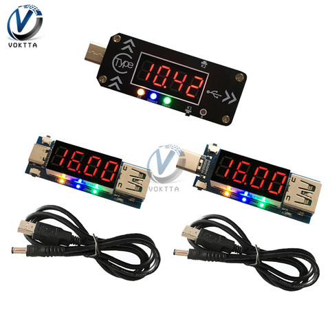 Male Female USB Charging Trigger Module LED Display Voltmeter Ammeter PD2.0 PD3.0 Type-C USB Decoy Device 5V/9V/12V/15V/20V/PPS ► Photo 1/6