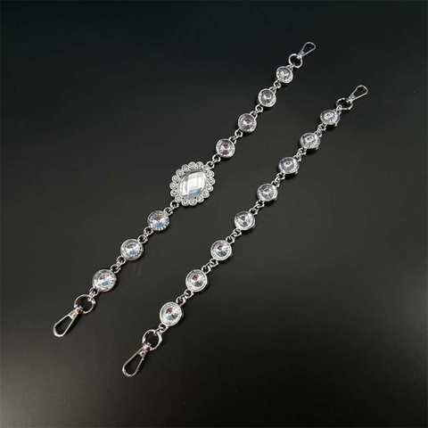Rhinestone chain handle handbag pendant Imitation diamond Bag Strap women Shoulder bag shoulder strap decoration Bag accessories ► Photo 1/6