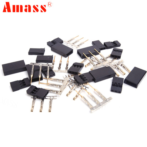 100set/lot Male/ Female Connector For JR/Futaba For RC Model, Servo Connector, Model Receiver Battery ESC Connection ► Photo 1/4