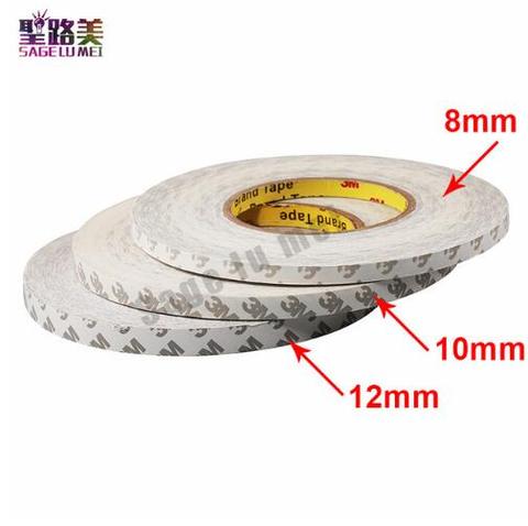 new 50M/Roll 8mm 10mm 12mm 3M Adhesive Tape Double Sided Tape for 3528 5050 ws2811 Led strips Tape ► Photo 1/1