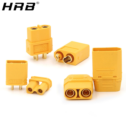 10PCS Amass XT60 XT90 XT30U Male Female Connectors Bananas Plugs Copper Bullet Gold Plated RC Parts For Lipo Battery XT-60 XT-90 ► Photo 1/6