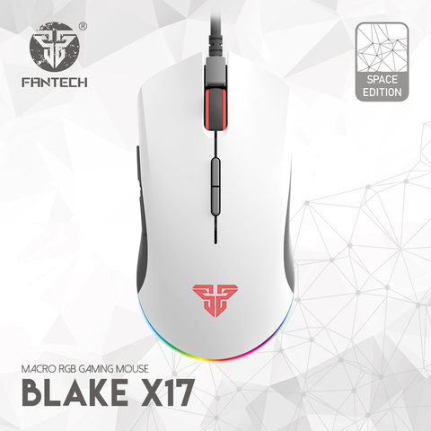 FANTECH X17 Gaming mouse PIXART 3325 10000DPI 7 Button Macro RGB Wired Mouse Gamer Ergonomic Mouse Mice For LOL FPS Game Mice ► Photo 1/6