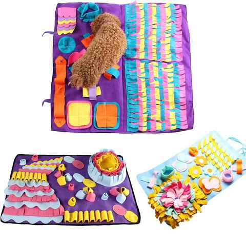 New Pet Dog Sniffing Mat Find Food Training Blanket Play Toys Dog Mat Nosework Puzzle Toy Dog Snuffle Mat Pad For Relieve Stress ► Photo 1/6