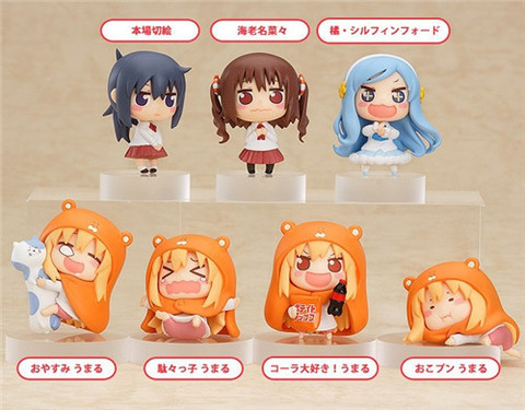 Cute Anime 8pcs/set GSC Himouto Umaru-chan Doma Umaru Motoba Kirie Nanan Ebina Q Ver. PVC Action Figure Collection Model Toys ► Photo 1/6