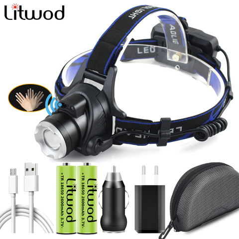 Z20 Led Headlamp 5000LM Head Lamp Torch Headlights Lantern Waterproof Bulbs Xml T6 Lithium Ion Rechargeable Xm-l2 18650 ► Photo 1/6