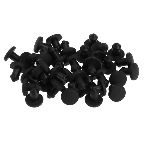 40Pcs 2.5mm Rubber Stoppers Hole Cover High Temperature Resistant Solid Rubber Plug Stopper Paint Protection Round Insert Gasket ► Photo 1/6