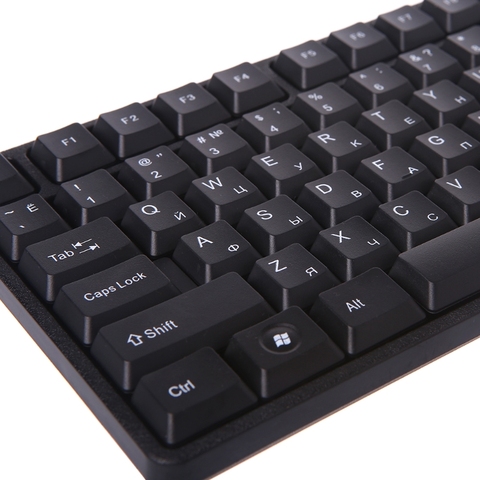 Russian/Arabic/Spanish/French/ English Silent Keyboard Waterproof Office Keyboard for Windows Computer High Quality ► Photo 1/6