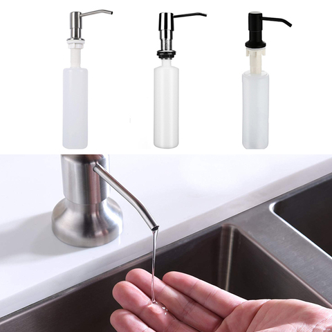 Sink Soap Dispenser Liquid Soap Bottle Manually Pressing Soap Lotion Dispenser Kitchen Accessories 300ml ► Photo 1/6