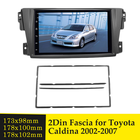 Double DIN Car Radio Fascia Plate Panel Frame for TOYOTA Caldina 2002-2007 Stereo Fascias Dash CD Bezel Trim Installation Kit ► Photo 1/6