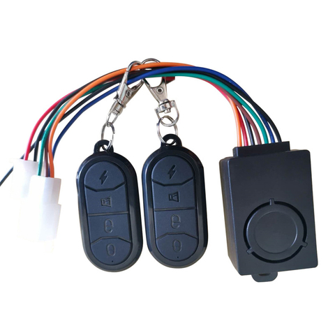 E-bike Alarm System 48V 60V 72V with Two Switches for Electric Bicycle/Scooter/Motorcycle/Tricycle/Ebike/Brushless Controller ► Photo 1/6