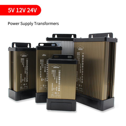 5V 12V 24V Power Supply Transformers 12 24 V Volt Power Supply Transformers Led Driver 5V 12V 24V Power Supply Outdoor Rainproof ► Photo 1/6