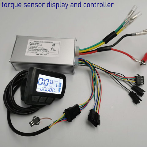 LCD display 24v36v48v+half twist throttle+controller 250w 6A for electric bike scooter mtb WITH torque sensor diy parts ► Photo 1/6