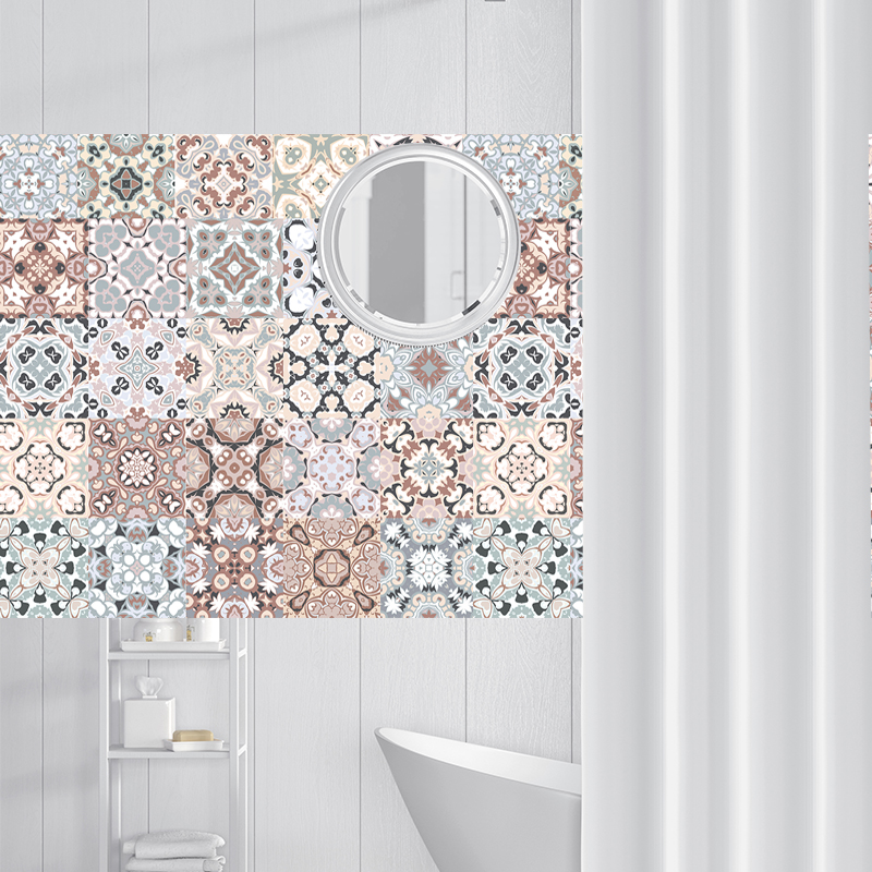 Self Adhesive Tile Sticker Waterproof Furniture Wall Kitchen Bathroom Art Mural 