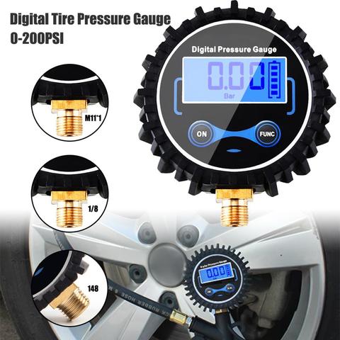 Tire Pressure Monitoring System Digital Tire Pressure Gauge Car Bike Motorcycle Tyre Tester Air PSI Meter 1/8NPT Car Accessories ► Photo 1/6