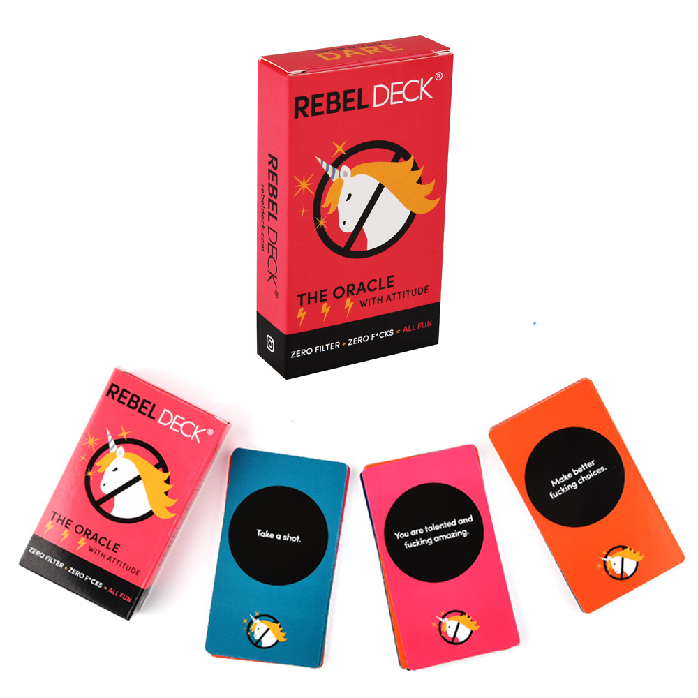Card Game--Free Shipping From USA Rebel Deck-The Oracle With Attitude 60 Cards 