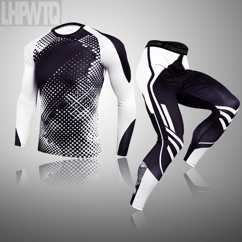 Thermo Mens Compression Sport Suit Quick Drying Thermal Underwear