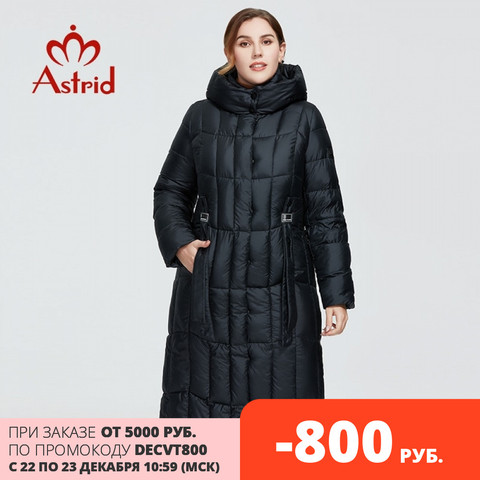 Astrid 2022 New Winter Women's coat women long warm parka Plaid fashion thick Jacket hooded large sizes female clothing 9546 ► Photo 1/6