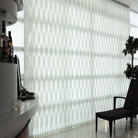 S Wave Vertical Blinds, Vertical Blinds For Sliding Glass Doors Fabric