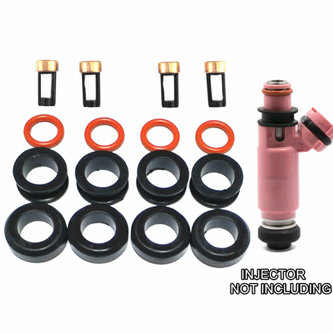 4sets Fuel Injector Seal  O-Ring Kit Seals Filters for Subaru WRX STI Forester 195500-3910 16611-AA510 (AY-RK106) ► Photo 1/1