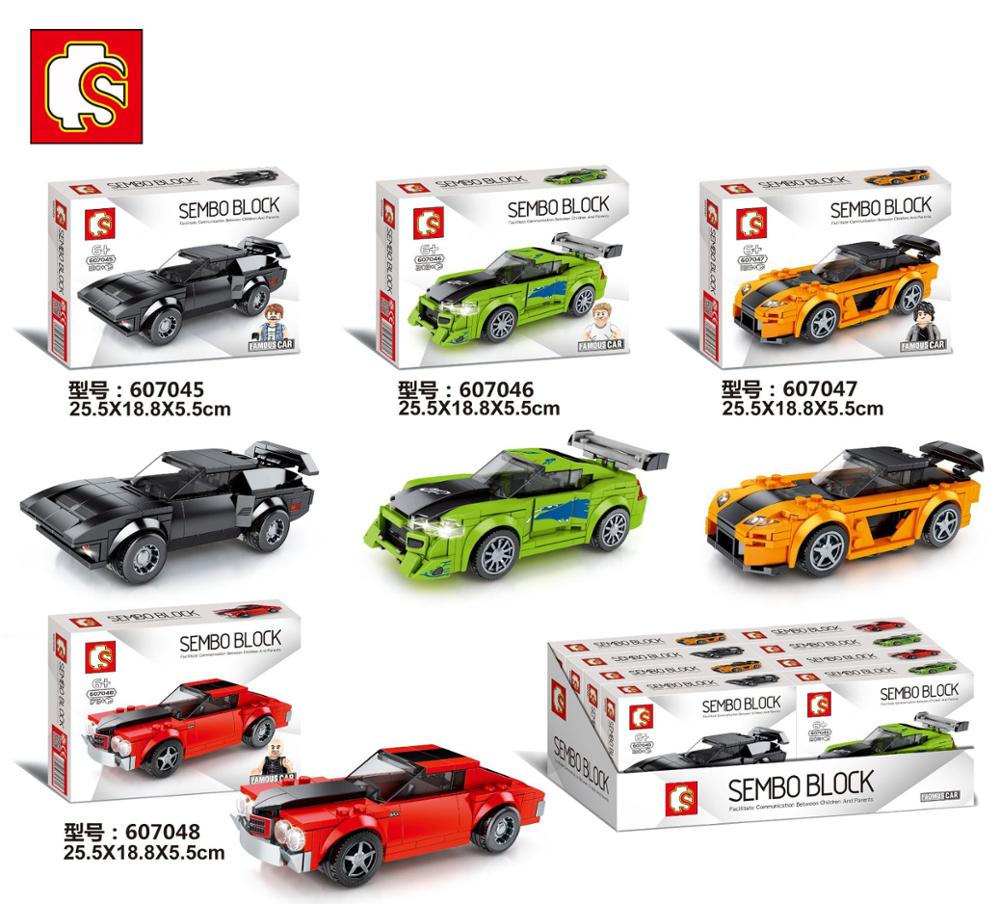 607056 Sembo Blocks Racing Car Building Toys Car Model for Kids 