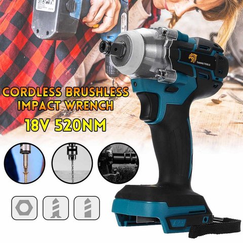 18V Electric Brushless Impact Wrench Rechargeable Impact Wrench Cordless 1/2 Socket Wrench Power Tool For Makita Battery DTW285Z ► Photo 1/6