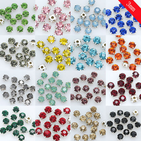 BEADSLAND Red Rhinestones, Flatback Crystal Rhinestones for Craft