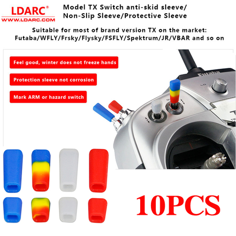 10PCS LDARC TX Switch Nati-Skid Sleeve/Non-Slip Sleeve Protective Sleeve for Flysky JR Radio Transmitter Spare Parts Accessories ► Photo 1/6
