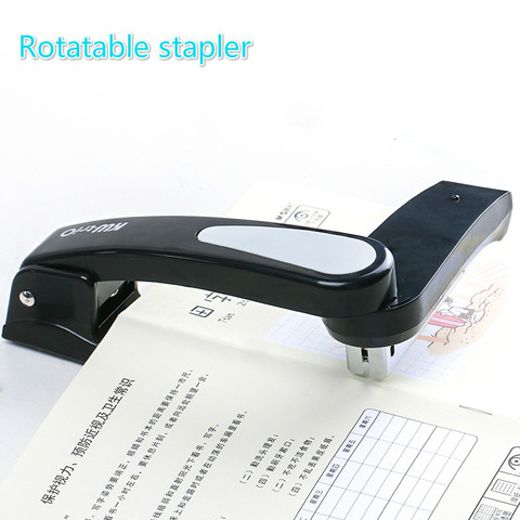 360 rotatable Heavy Duty Stapler Use 24/6 Staples Effortless Long Stapler School Paper Staplers Office Bookbinding Supplies ► Photo 1/6