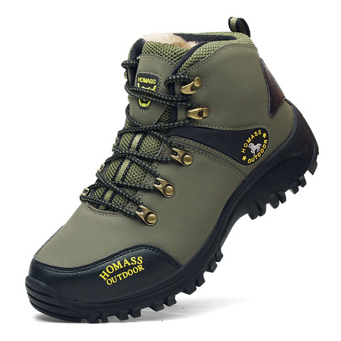 Men Waterproof Hiking Shoes Breathable Tactical Combat Army Boots New Outdoor Climbing Shoes Non-slip Trekking Sneakers For Men3 ► Photo 1/5