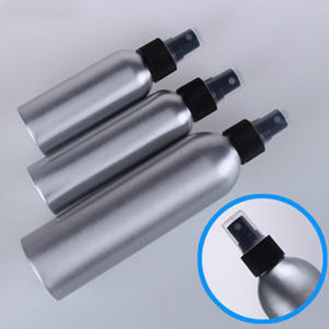 Hot 1pc 30ml 50ml 100ml Aluminium Spray Atomiser Bottle Refillable Empty Bottles Black Pump Atomizer Cosmetic Packaging Tool ► Photo 1/6