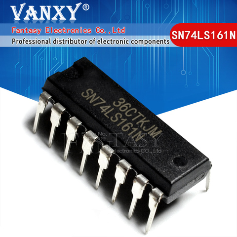 10pcs SN74LS161N DIP16 74LS161 DIP16 SN74LS161AN DIP HD74LS161AP DIP-16 ► Photo 1/2