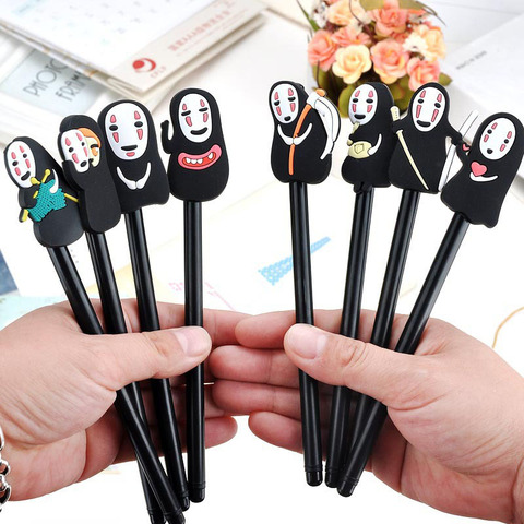 4 Pcs / Set Creative Grimace Male Cartoon Student Gel Pen 0.38mm Black Ink Gift School Writing Supplies Stationery ► Photo 1/6