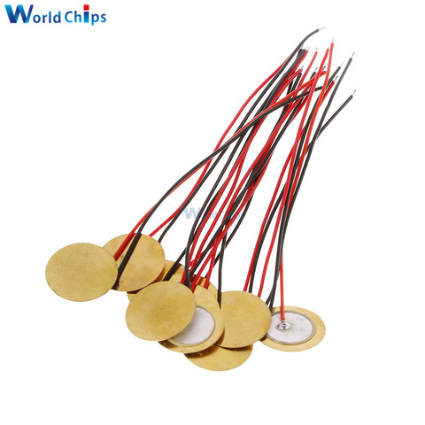 10pcs Piezoelectric Piezo Ceramic Wafer Plate Dia 15mm For Buzzer Loudspeaker ► Photo 1/4