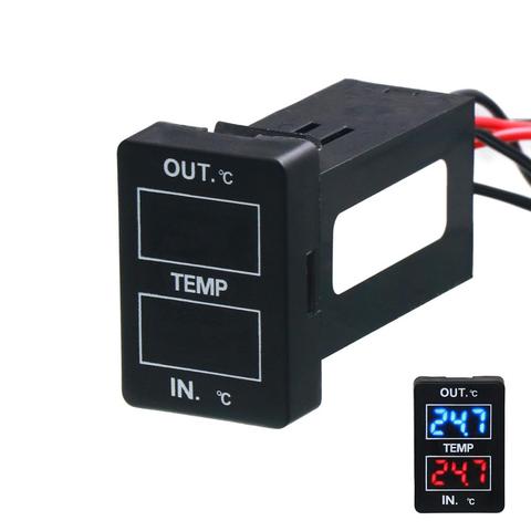 Car internal/external temperature display, dual temperature sensors use for TOYOTA,Camry,Corolla,Yaris,RAV4,Reiz,Land Cruiser ► Photo 1/6