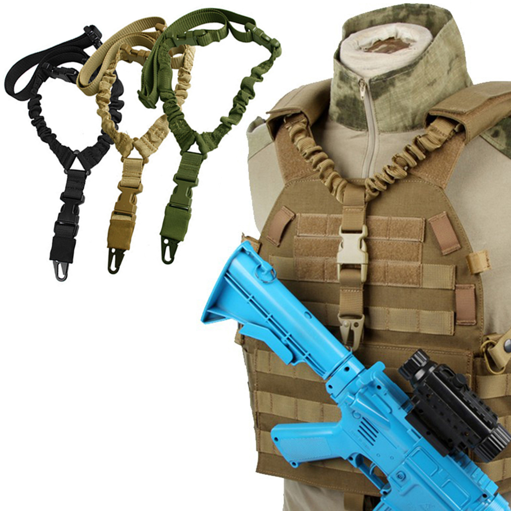 Tactical Adjustable Quick Release Gun Lanyard Shoulder Strap For P90 Rifle Sling 