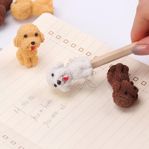 1PC Cartoon Cute Dog Rubber Eraser Art School Supplies Office Stationery Novelty Pencil Correction School Office Supplies ► Photo 1/6