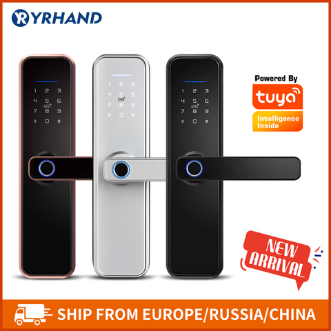 New X5  Waterproof Tuya Biometric Fingerprint Lock, Security Intelligent Smart Lock With WiFi APP Password RFID Door Lock ► Photo 1/6