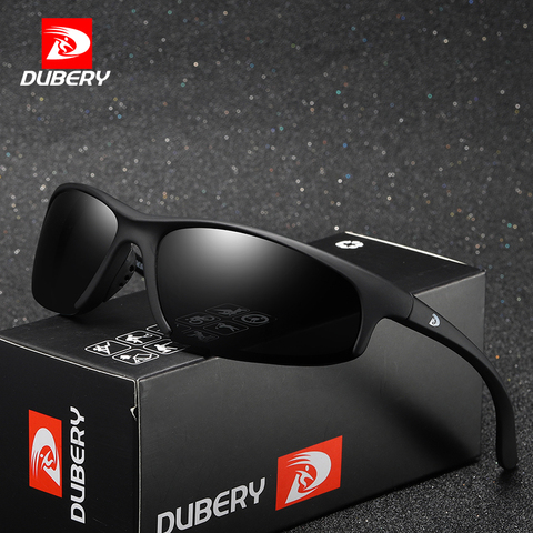 DUBERY Semi Rimless Sunglasses Men Fashion Luxury Sun Glasses Quality Polarized Driving Sunglass UV400 gafas de sol With Box ► Photo 1/6