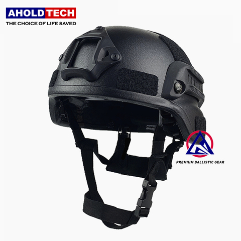 Aholdtech Genuine ISO NIJ IIIA Standard Rails MICH Mid Cut Style Bulletproof Ballistic Helmet For Army Combat Police Airsoft ► Photo 1/5