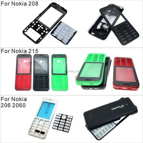 New Full Complete Mobile Phone Housing Cover Case Keypad For Nokia 206 2060 208 215 ► Photo 1/6