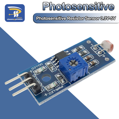 Photosensitive Brightness Resistance Sensor Module Light Intensity Detect Photosensitive Resistor Module For Arduino Diy Kit ► Photo 1/6