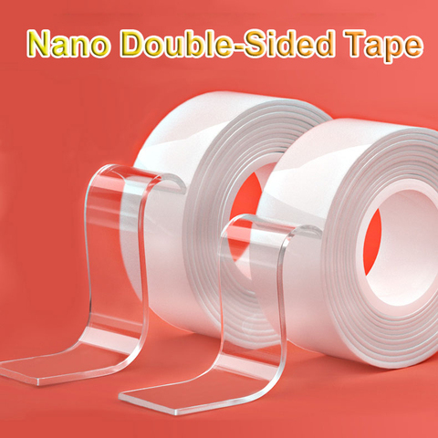 1/2/3/5m Reusable Double Side Adhesive Nano Traceless Double-sided Tape Removable Sticker Adhesive Loop Glue Gadget ► Photo 1/6