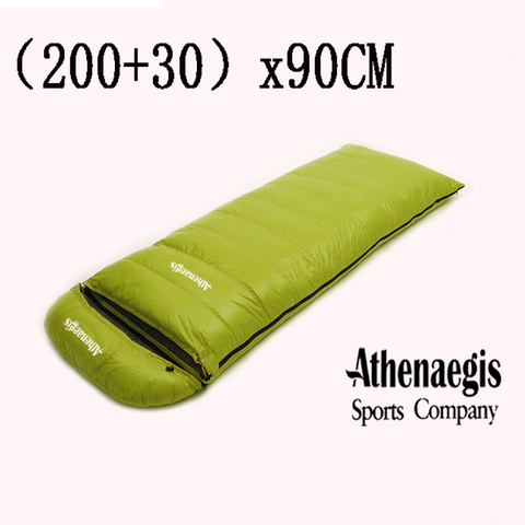 Large Size (200+30)x90CM White Goose Down 1200g/1500g/1800g/2000g Filling  Loose Adult Use Down Sleeping Bag ► Photo 1/5
