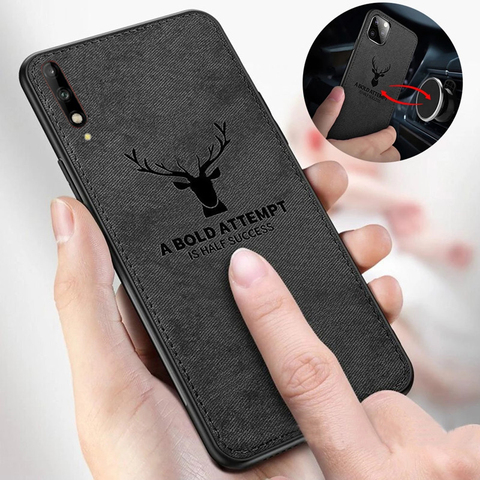 Fashion Cloth Case For Xiaomi Mi 5 6 8 9 Lite 5s Plus 9T Note 10 Pro 5X 6X A1 A2 A3 10t Build-in Magnet iron Cover Deer Shell ► Photo 1/6