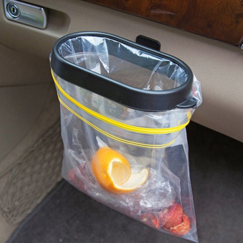 CarTrash Bin frame for Car Automoboiles Trash Can Frame Auto Garbege Waste Bag Holder Plastic Organizer Box Rubbish Accessories ► Photo 1/6