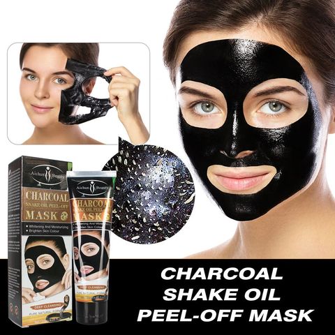 LAIKOU Bamboo Charcoal & Snake Oil Blackhead Remover Tearing Mask Shrink Pores Moisturizing Oil Control Face Mask Skin Care ► Photo 1/1