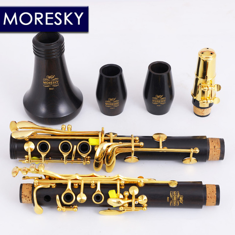 MORESKY Clarinet bB Clarinet Wood ebony clarinet Tube 17 Keys  Grenadilla Clarinet M61 ► Photo 1/4